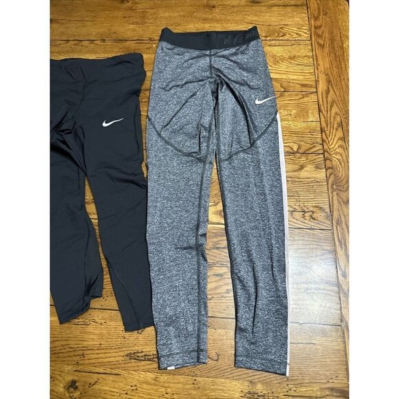 Nike Pants -2 Small Womens Gray, Black  Leggings Stretch L86 - Picture 3 of 12
